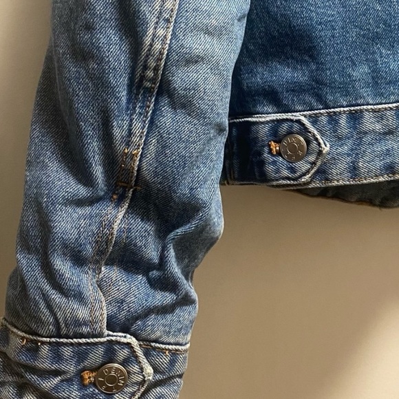 Zara TRF Fleece Lined Denim Jacket - Picture 10 of 10
